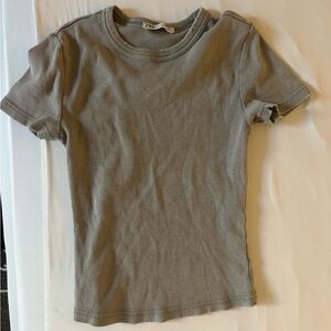 Zara ribbed t shirt